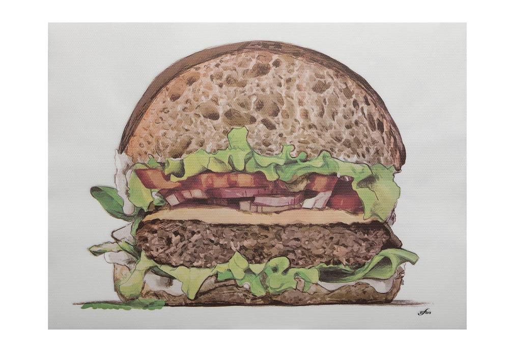 Jednorázové papírové prostírání Infibra Hamburger 30x40cm - 250ks