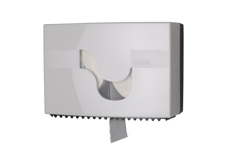 Zásobník na dvě konvenční role toaletního papíru CELTEX Megamini bílý
