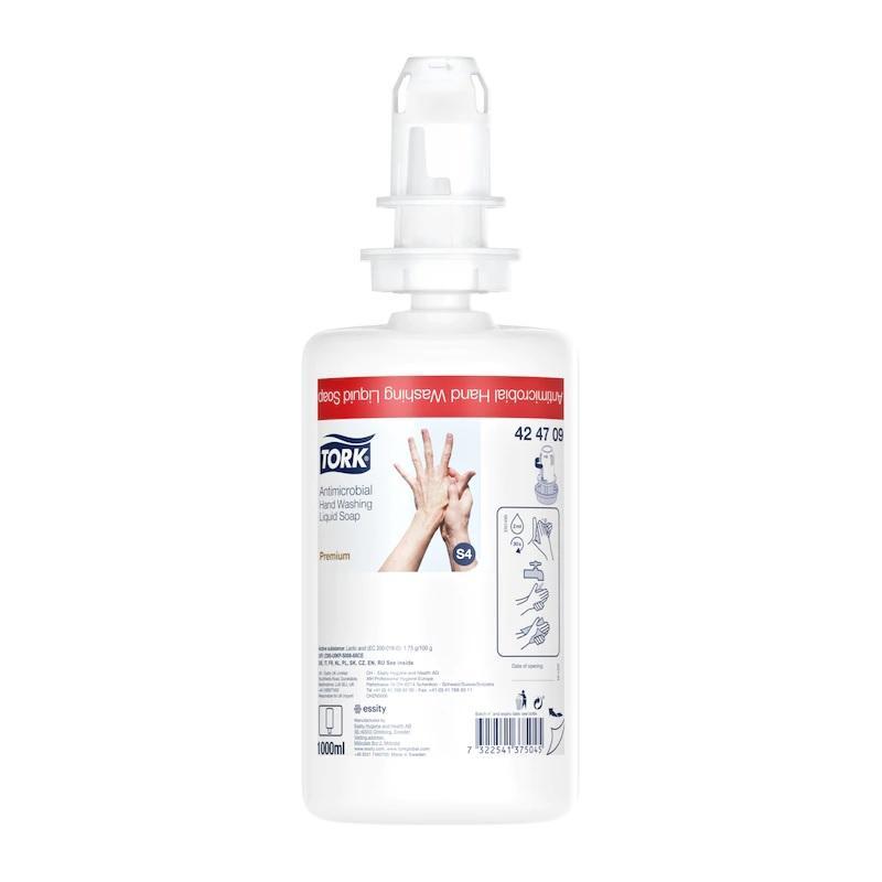 Tekuté mýdlo do potravinářství TORK Premium Antimikrobiální 1l S4