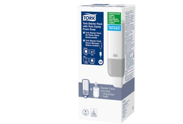 Startovací balíček dávkovač 561500 s Tork čirým pěnovým mýdlem 520201 - 1ks