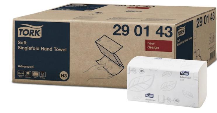 Papírové ručníky skládané TORK ADVANCED bílá H3 - 1krt