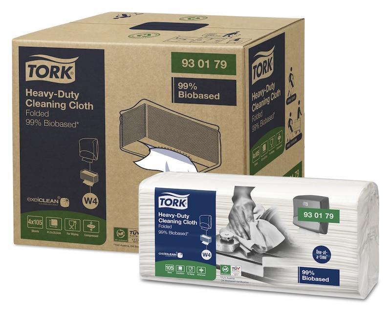 Čisticí utěrka Tork Heavy-Duty Biobased skládaná W4 - 105ks