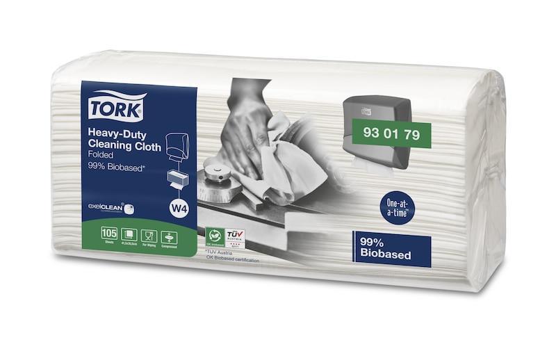 Čisticí utěrka Tork Heavy-Duty Biobased skládaná W4 - 105ks