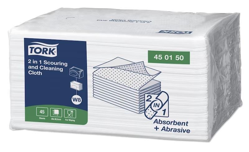 Netkaná textílie TORK s abrazivními a absorbčními vlastnostmi - 45ks