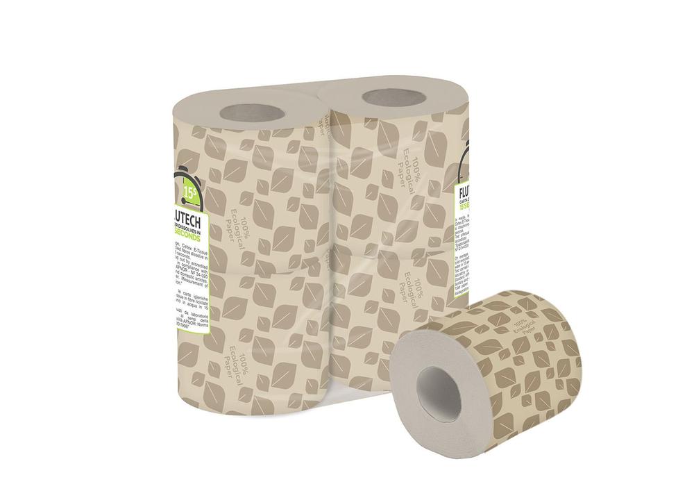 Toaletní papír CELTEX BIO E-Tissue Sand 2vrstvy 180 útržků - 4ks