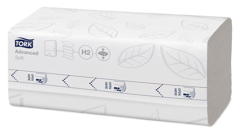 Papírové ručníky skládané TORK Xpress ADVANCED Soft bílá H2 2400ks - 1krt