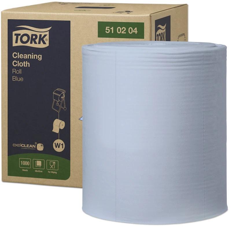 Netkaná textílie Tork Premium 510 velká role modrá - 1ks