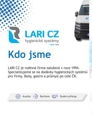 Začali jsme v roce 1994. V době, kdy byla hygiena v Česku ještě v plenkách. Od té doby jsme ušli pořádný kus cesty. Dnes...